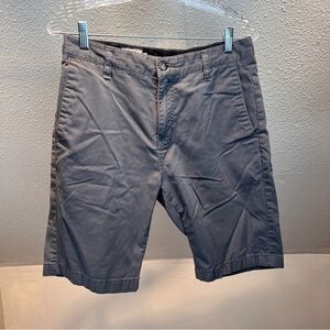 VOLCOM Gray Shorts size 30. 4 Pockets w/Button & Zip Closure. Size 30